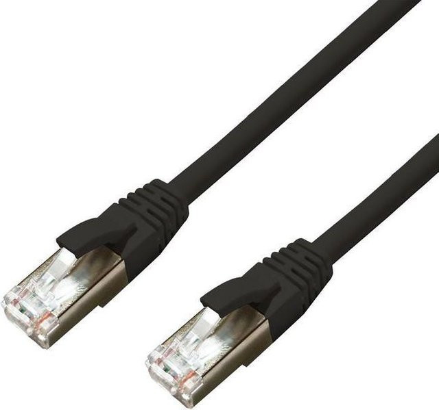 Microconnect MC-SFTP6A15S Cat6a S/FTP Netzwerkkabel Schwarz 15 m mit RJ-45 Steckern - Bild 1