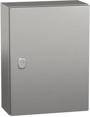 Schneider Electric SPACIAL S3X Edelstahl 304L Schaltschrank mit Scotch Brite Oberfläche in Silber, H: 40,0 cm, B: 30,0 cm, T: 15,0 cm - Bild 1