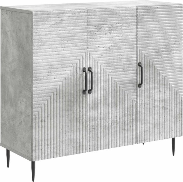vidaXL Sideboard Modern in Betongrau aus MDF, B/T/H: 89 x 34,5 x 80 cm - Bild 1