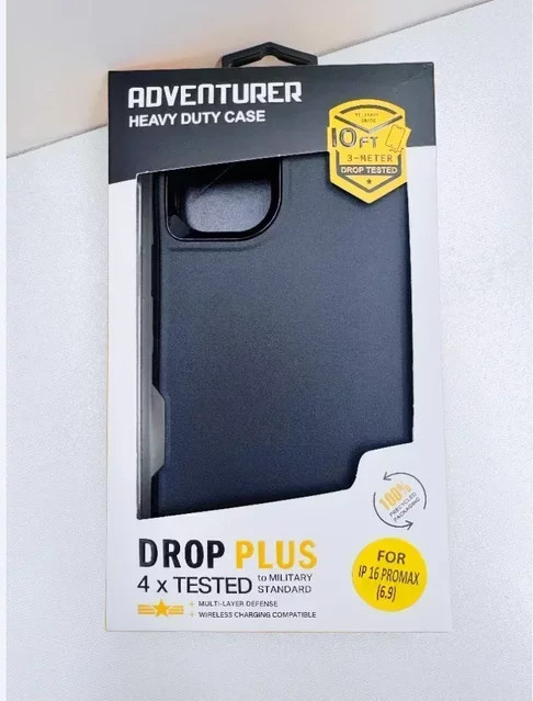 OtterBox Original Rugged Defender Case Schutzhülle für iPhone (Modelle 11 bis 17 Pro Max) in Schwarz und Orange - Bild 1