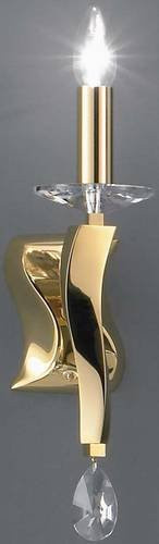 Brumberg 809041 Wandleuchte aus Messing und Kristall in Gold/Messing mit E14 Fassung - Bild 1
