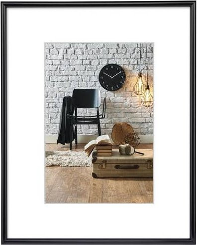 Hama Bilder Wechselrahmen Schwarz mit bruchsicherer Polystyrolscheibe B/H/T: 52 x 72 x 2 cm - Bild 1