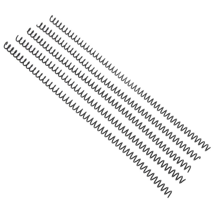 100 Stück Spiralbindespulen aus Kunststoff in Schwarz, 48 Schlaufen, 4:1 Teilung für A4-Papier, Durchmesser: 8 mm, Kapazität: 40 Blatt - Bild 4
