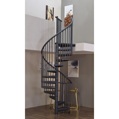 Minka Spindeltreppe Rondo Color aus Stahl in Grau für eine Geschosshöhe bis 300 cm - Bild 3
