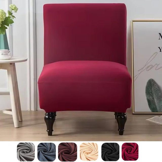 YTO Household items Armloser Sesselbezug aus elastischem Spandex in Grau im nordischen Stil - Bild 1