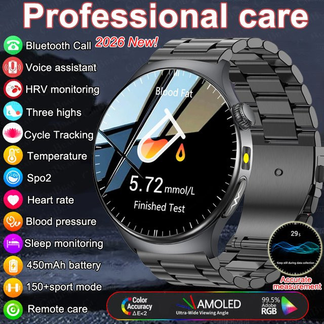 ChiBear Smartwatch, Grau, Herren, EKG, Calling - Bild 1
