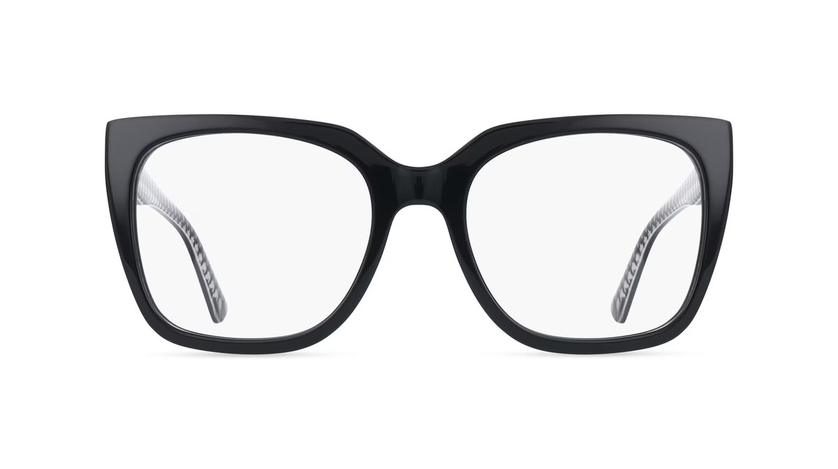 Love Moschino MOL673 Korrektionsbrille, Vollrand, Quadratisch, Acetat, Damen, schwarz - Bild 1