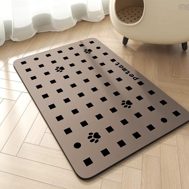 VIKAMA Minimalistische Futtermatte für Haustiere, wasserabsorbierende Anti-Rutsch-Matte für Katzen und Hunde - Bild 2