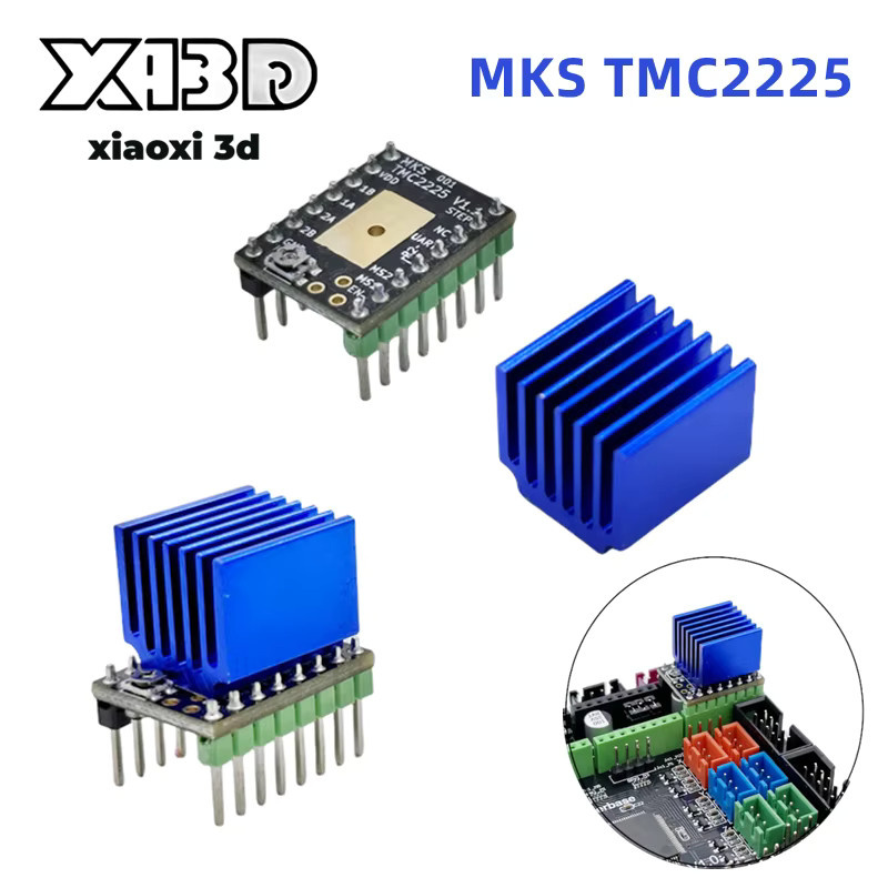 MKS TMC 2225 Schrittmotortreiber Ultra Silent für 3D-Drucker SGen_L Gen_L Robin Nano in Multicolour - Bild 3