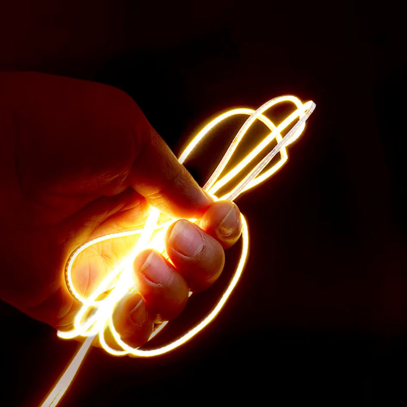 OCONA COB-LED-Streifenlicht 12 V, flexibles lineares Band für Schrank und Regal, 2 mm dünn, warmweiß/kaltweiß - Bild 2