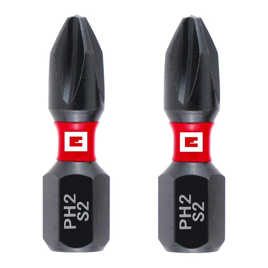 Einhell Impact Bit-Set 2-teilig PH2, 25 mm, rot - Bild 2