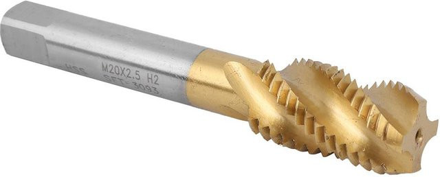 TOMTOP JMS Gewindebohrer aus Schnellarbeitsstahl in Gold, Silber und Grau, M20 x 2,5 mm - Bild 1