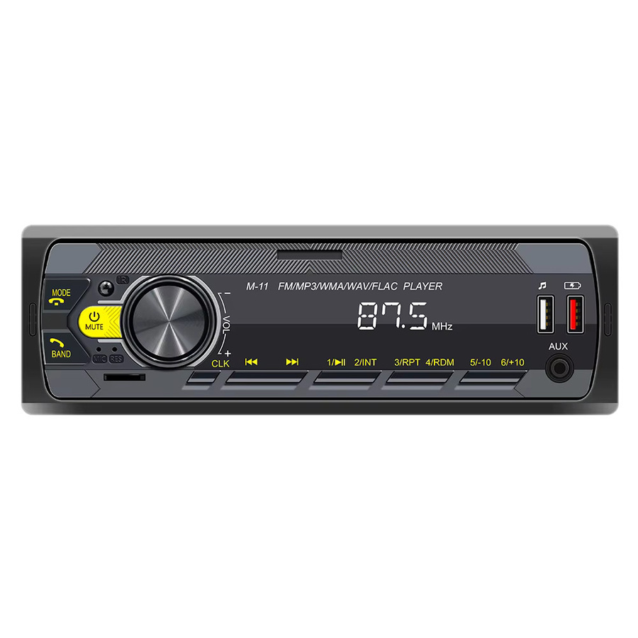 Podofo 1DIN Autoradio MP3 Player mit Bluetooth, USB, SD und AUX-IN in Schwarz mit Sprachassistent und Stereo Receiver - Bild 6