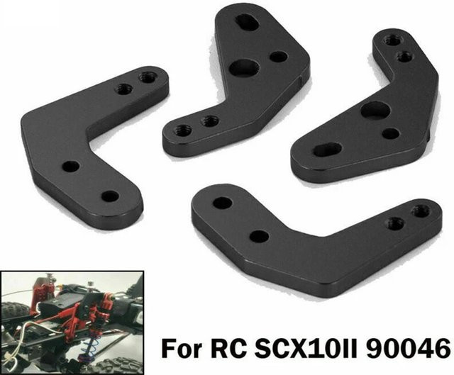 HobbyCorki Stoßdämpferhalterung, 4-teiliges Set, Metall, 1:10 - Bild 1