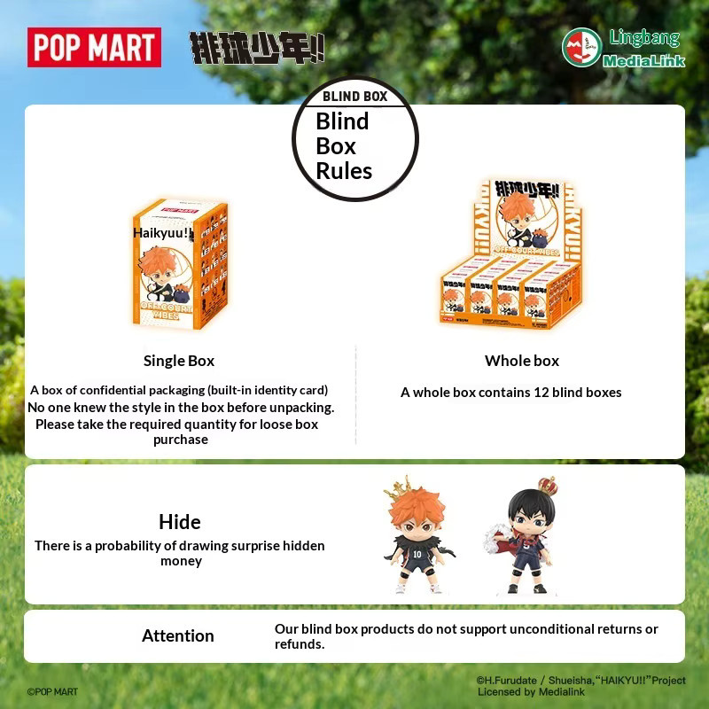 Pop Mart Haikyuu Off-Court Vibes, Blindbox-Figur, Einzelfigur - Bild 3