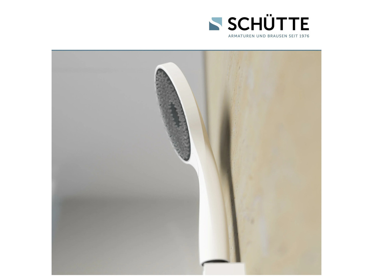SCHÜTTE Handbrause CAPRI in Weiß matt mit Sprayfunktion, Anti-Kalk-Beschichtung und Wassersparfunktion - Bild 2