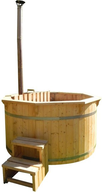 Intergard Hottub Badefass aus Holz in Braun mit Durchmesser: 150 cm - Bild 1