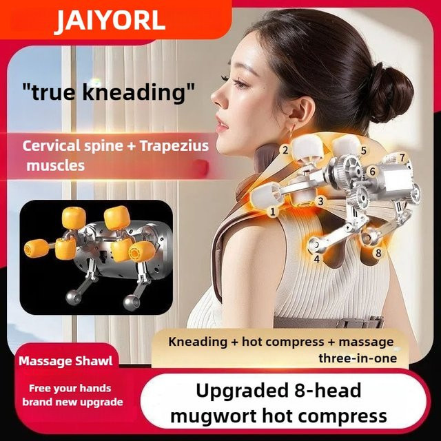 JAIYORL 8-Kopf-Massagegerät, blau, Körperpflege - Bild 1