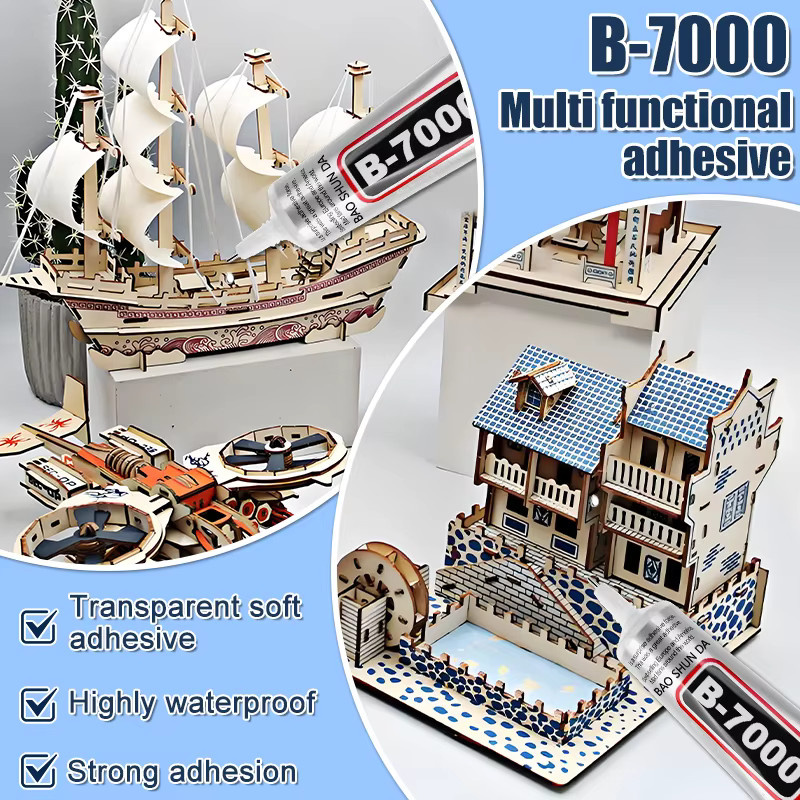 LOOLIFL B7000 Universalkleber Transparent für Bastelarbeiten, Schmuck und Handy-Bildschirme - Bild 6