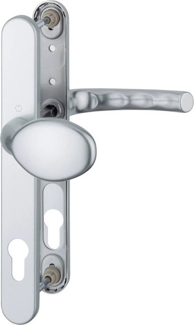 Hoppe Schmalschild-Wechsel-Garnitur Tokyo aus Aluminium in Silber - Bild 1