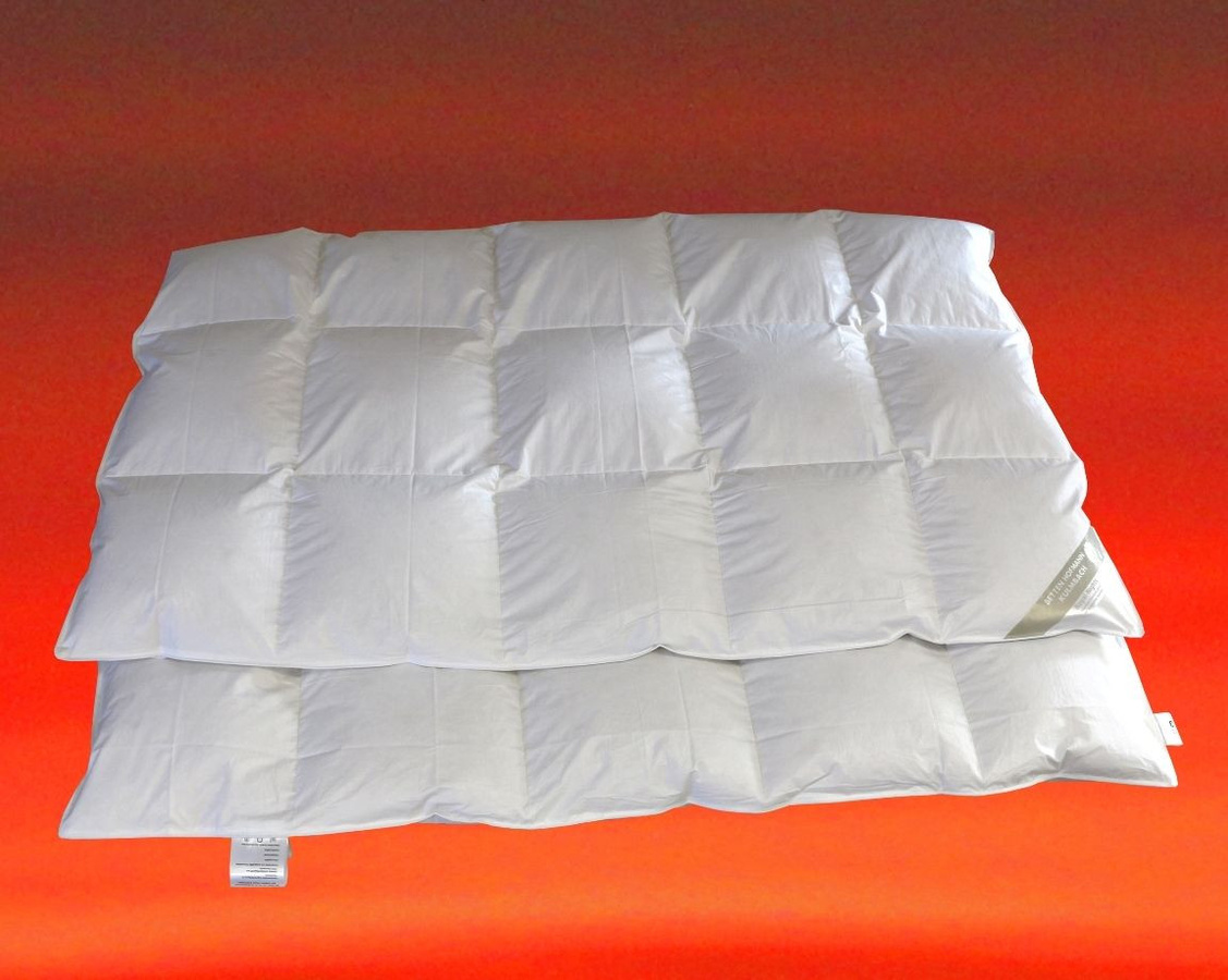 Frankenstolz Daunendecke aus 100% Gänsedaunen, Weiß, B/T: 155 x 220 cm - Bild 1