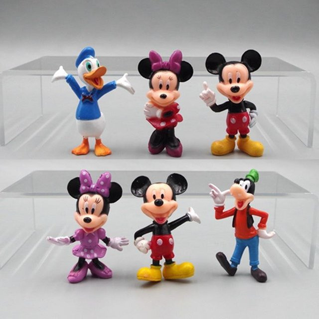 Yiran toy 1 Mickey Maus Minnie Maus Actionfiguren 6-teiliges Set PVC - Bild 1