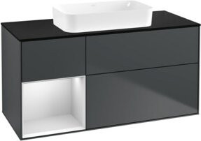 V&B Waschtischunterschrank Finion in Weiß lackiert, Breite: 120 cm, Tiefe: 60 cm - Bild 1