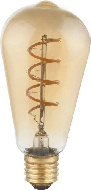 Globo LED-Leuchtmittel Edison 11405F E27 Vintage Glas transparent gold dimmbar 4 W - Bild 1