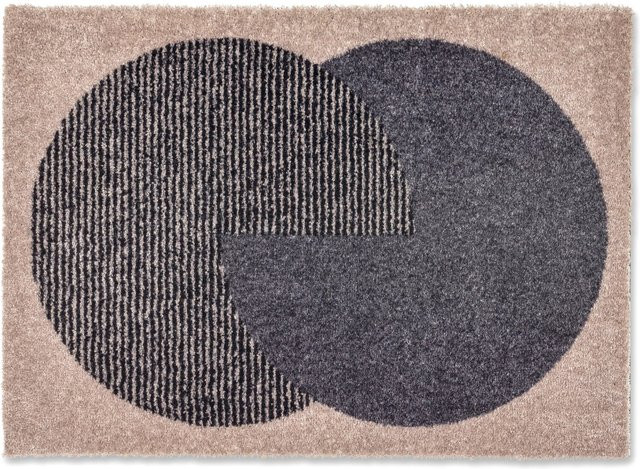 Schöner Wohnen Sauberlaufmatte Manhattan Semi-Circle Anthrazit B: 67 cm, T: 100 cm - Bild 1