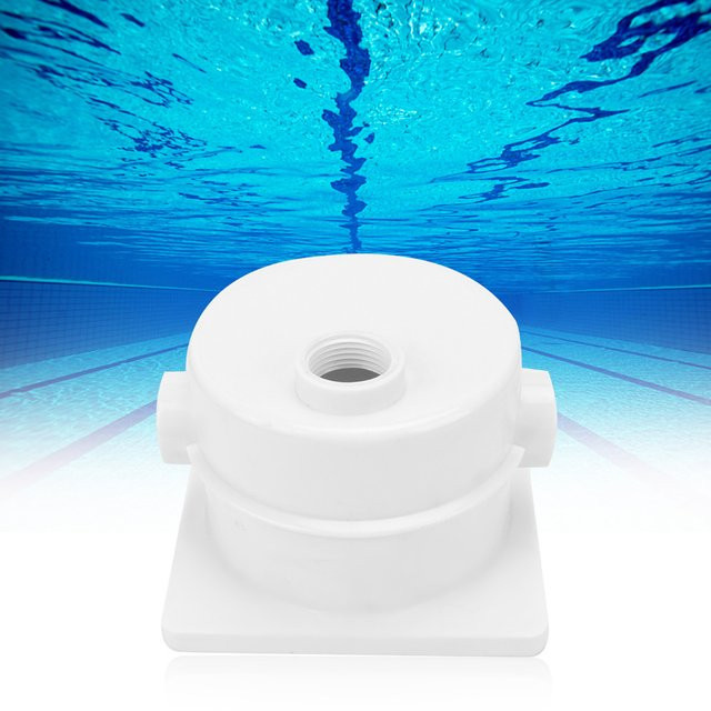 WALFRONT Ersatz Anschlussdose für Schwimmbad-Unterwasserlicht in Weiß aus Kunststoff - Bild 1