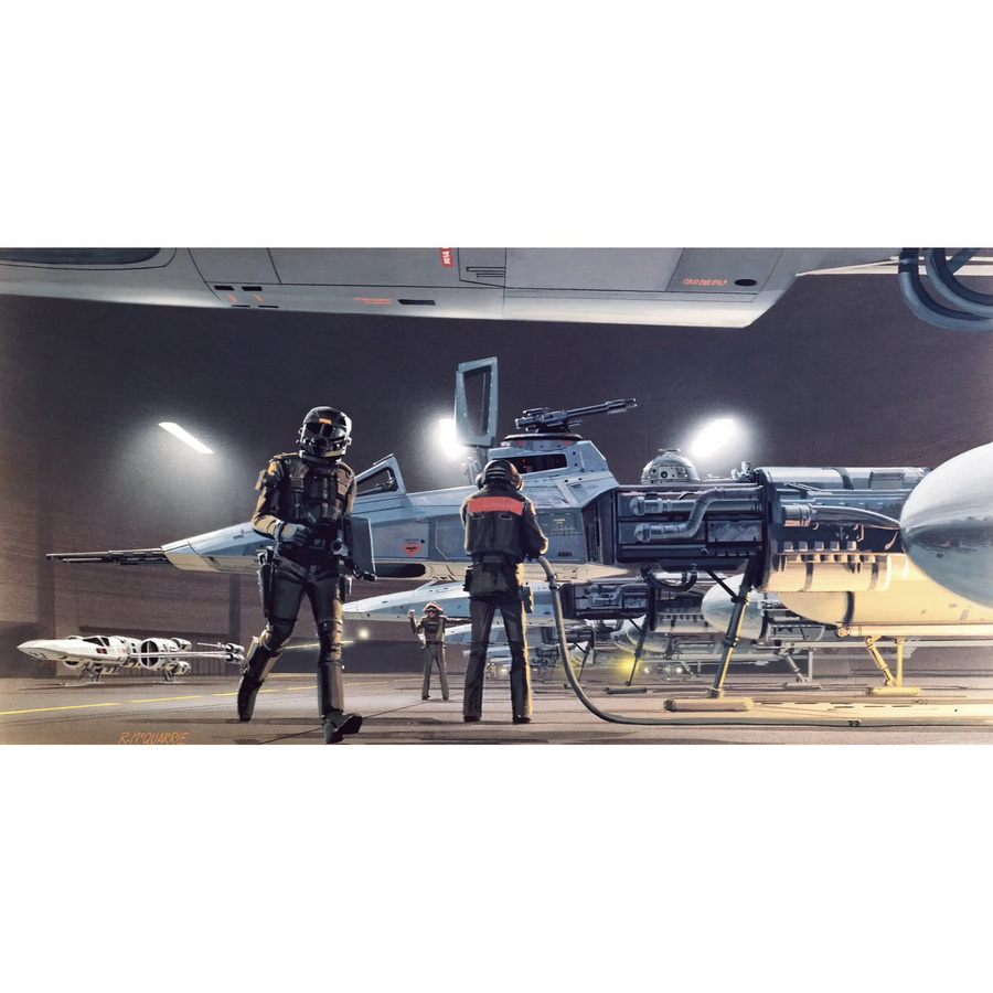Komar Fototapete Vlies Star Wars Classic RMQ Yavin Hangar Multicolor B: 500 cm, H: 250 cm - Bild 2