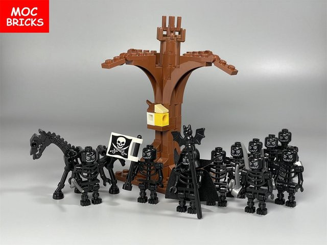 Yiran toy MOC Steine Dunkler Boten Magier Gruppe, Bausteine, ab 6 Jahren - Bild 1