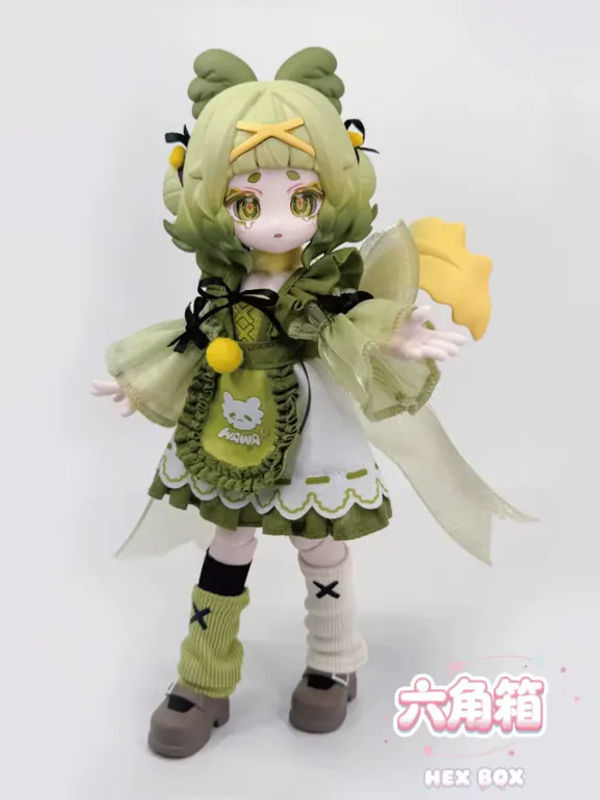 Koushuh Hexagonale Box BJD Blindbox mit beweglicher Gelenkpuppe, mehrfarbige Desktop-Dekoration aus Kunststoff - Bild 4