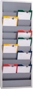 Eichner Planungstafel A4 aus Metall in Grau, Breite: 55,4 cm, Höhe: 128,0 cm - Bild 1