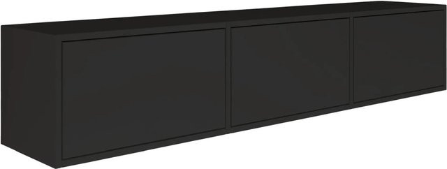 Selsey TV-Hängeboard Framme in Schwarz Matt mit einer Breite von 150 cm - Bild 1