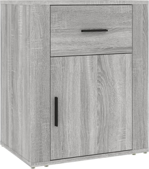 vidaXL Nachttisch in Grau Sonoma aus Holzwerkstoff, Modell 2, B/T/H: 50 x 36 x 60 cm - Bild 1