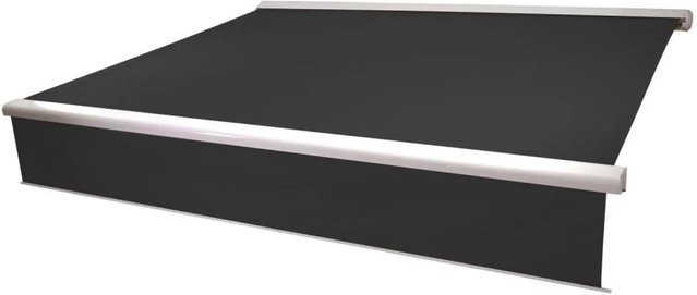 Elektrische Vollkassetten-Markise MCW H124 mit ausfahrbarem Volant, Farbe: Anthrazit, B/T/H: 5 x 3 m - Bild 2