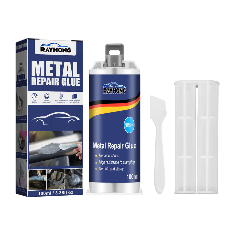 RayHong AB-Gusskleber aus Metall 100 ml Hochfeste Reparatur-Kaltschweiß-Zementfüllpaste für Metall Kunststoff Holz Stein und Gips - Bild 7