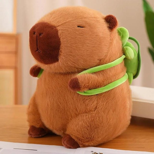 Yiran toy Capybara Plüschtier, braun, 25cm - Bild 1