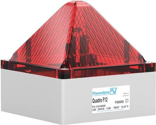 Pfannenberg Blitzleuchte Quadro F12 230 AC Rot Wandmontage aus Kunststoff - Bild 1