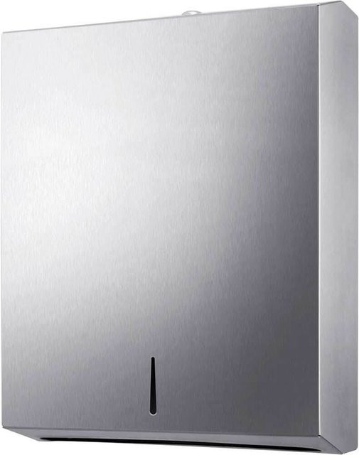 Stalgast Papierhandtuchspender aus Edelstahl in Silber, B/H/T: 27,5 x 36,5 x 10,5 cm - Bild 1