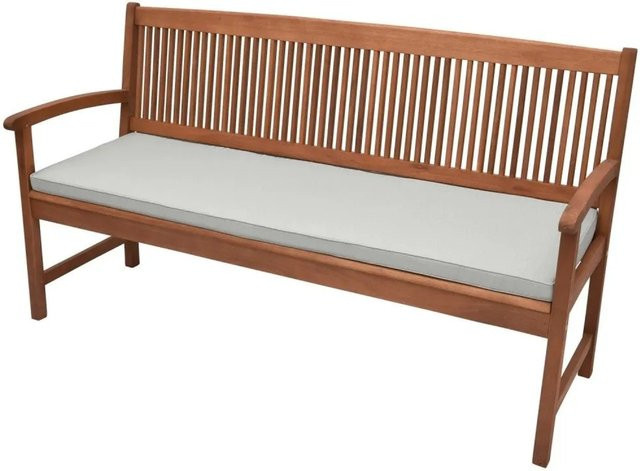 Beautissu Base BK Bankauflage Hellgrau B/T/H: 180 x 48 x 5 cm - Bild 1