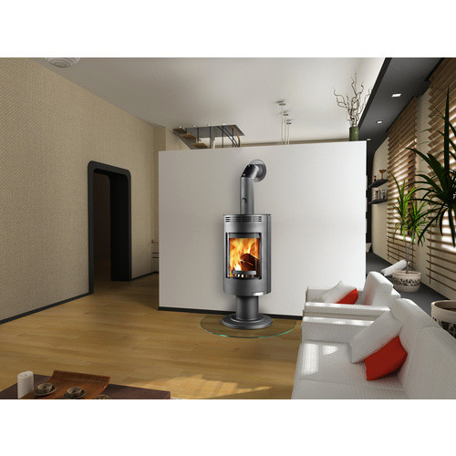 THORMA Kaminofen Andorra Exclusive in Eisengrau aus Stahlblech mit 7,5 kW Leistung, B/T/H: 121 x 53,8 x 101 cm - Bild 3