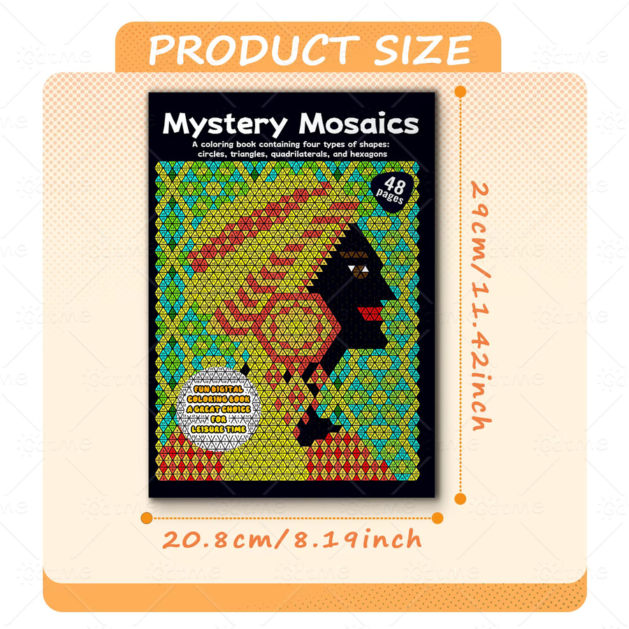 Mystery Mosaike Pixel Art Malbuch für Entspannung mit bunten Graffiti-Motiven in Multicolor - Bild 2