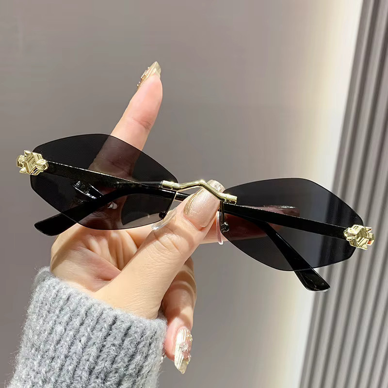 Julyrays Sonnenbrille randlos, Metall, Damen, unregelmäßige Raute - Bild 3
