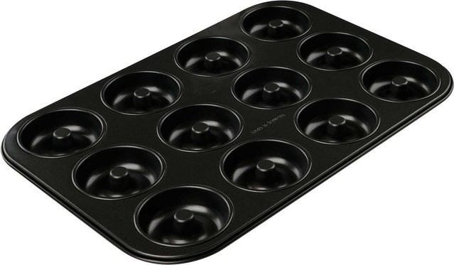 Dr. Oetker Donutform Tradition, 12er Loch, Schwarz, Non-Stick Beschichtung aus Stahl - Bild 1