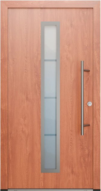 FM Türen AS68 Modell 01 Innentür mit Glaseinsatz in Goldene Eiche, Rechts, B: 110 cm, H: 210 cm - Bild 1