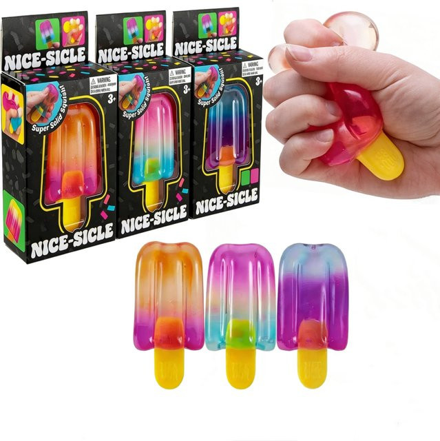 Meade Fidget Squishy Eis am Stiel, Quetschspielzeug, multicolour - Bild 1