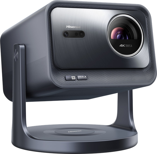 Hisense C2-PRO Smart Mini Beamer in Grau mit 4K UHD Laser Projektion und HDMI, USB-A sowie Ethernet-Anschluss - Bild 1
