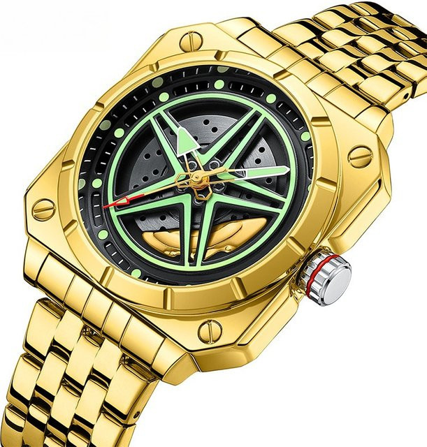 OFNS Armbanduhr, Quarz, Edelstahl, Silber, Herren, Eckig - Bild 1